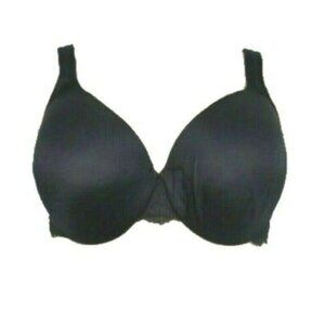 Cacique Bra Smooth Satin Full Coverage 40DDD Black
